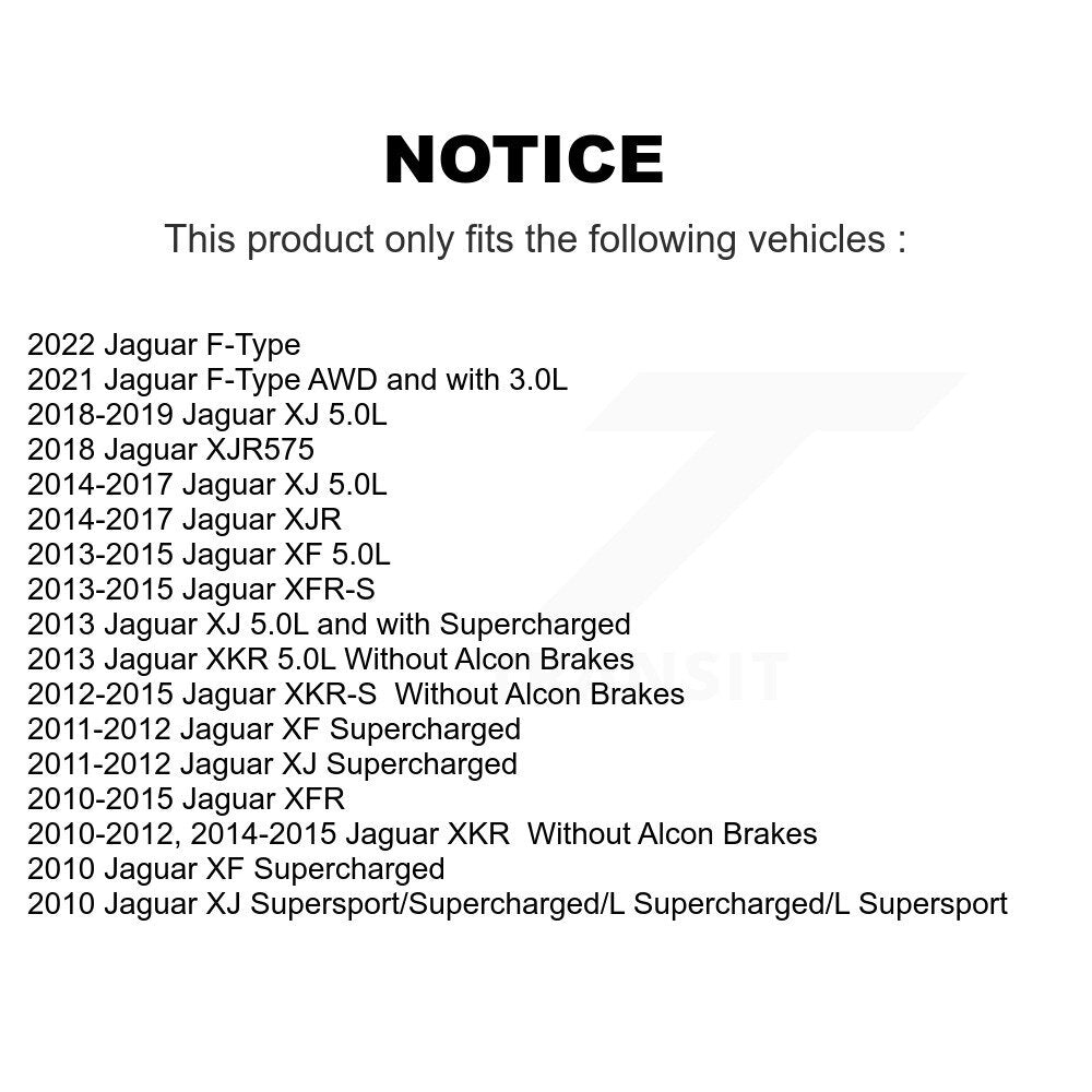 Plaquettes de frein à disque avant en céramique, pour Jaguar XF XJ XKR XFR Type F XJR XJR575 XFR-S