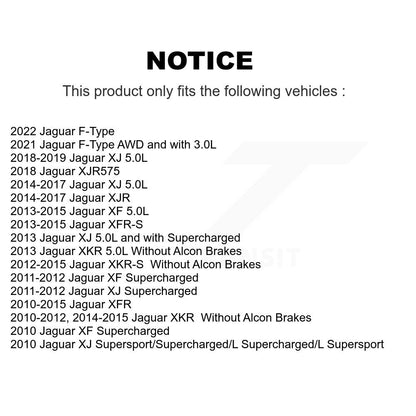 Plaquettes de frein à disque avant en céramique, pour Jaguar XF XJ XKR XFR Type F XJR XJR575 XFR-S
