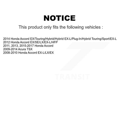 Plaquettes de frein à disque arrière en céramique, pour Honda Accord Acura TSX TEC-1451