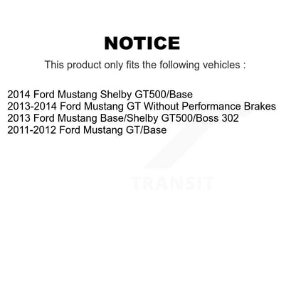 Plaquettes de frein à disque arrière en céramique pour Ford Mustang TEC-1465