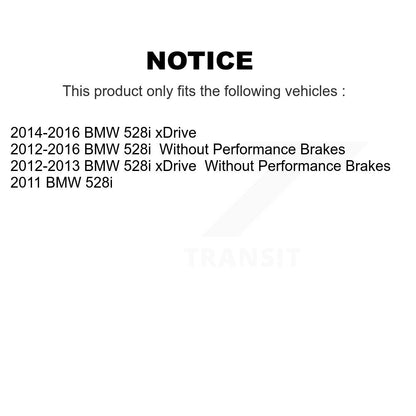 Plaquettes de frein à disque avant en céramique pour BMW 528i xDrive TEC-1504