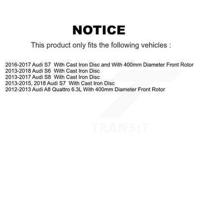 Plaquettes de frein à disque avant en céramique, pour Audi S6 S7 A8 Quattro S8 TEC-1575