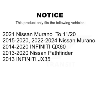 Plaquettes de frein à disque avant en céramique, pour Nissan Murano Pathfinder INFINITI QX60 JX35