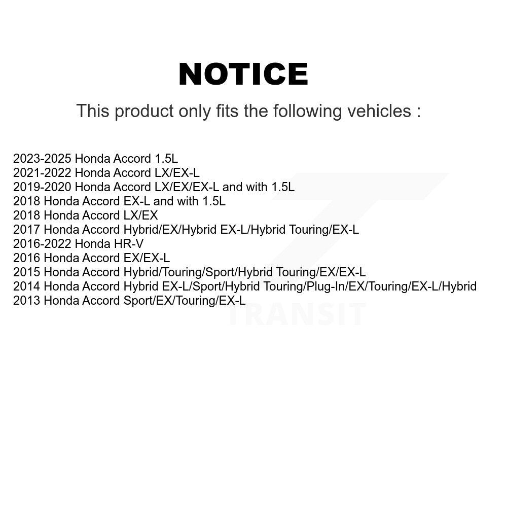 Plaquettes de frein à disque avant en céramique pour Honda Accord HR-V TEC-1654