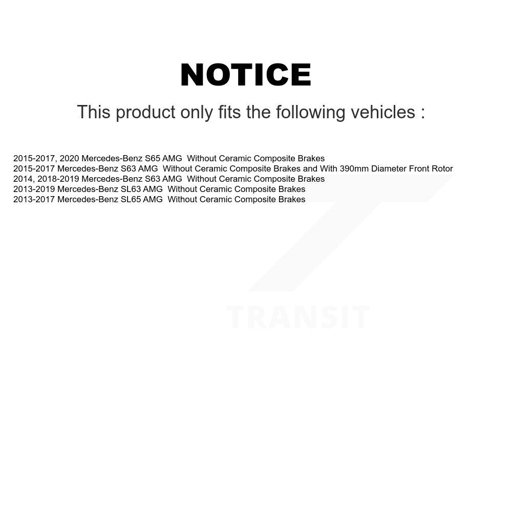 Plaquettes de frein à disque arrière en céramique, pour Mercedes-Benz S63 AMG SL63 S65 SL65 TEC-1669