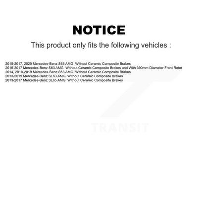 Plaquettes de frein à disque arrière en céramique, pour Mercedes-Benz S63 AMG SL63 S65 SL65 TEC-1669