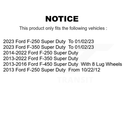Plaquettes de frein à disque arrière en céramique, pour Ford F-350 Super Duty F-250 F-450 TEC-1691