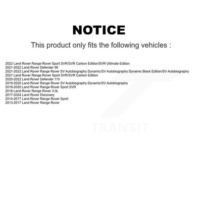 Plaquettes de frein à disque en céramique arrière pour Land Rover Range Sport Discovery TEC-1692
