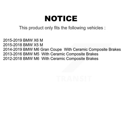 Plaquettes de frein à disque avant en céramique, pour BMW X5 X6 M5 M6 Gran Coupé TEC-1738