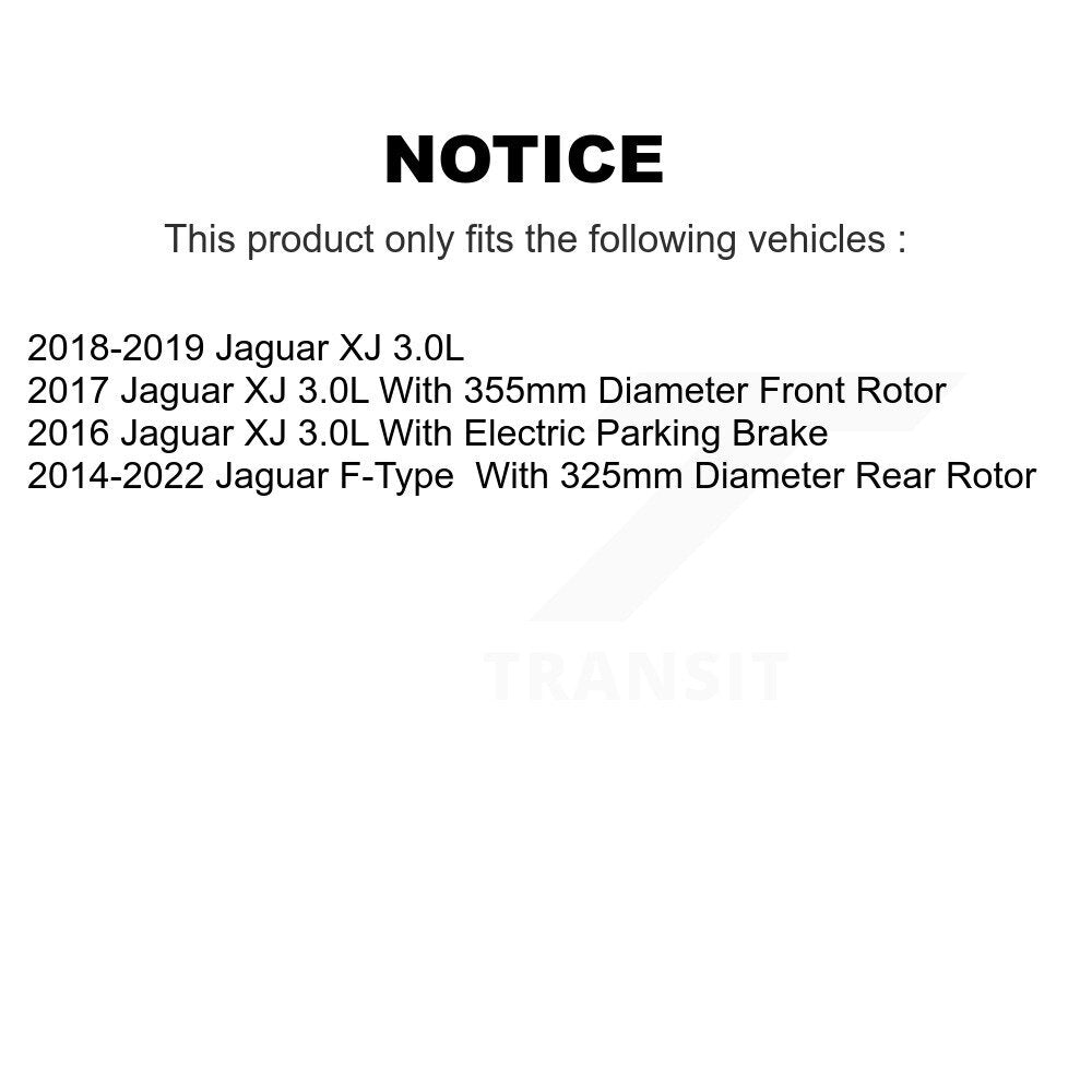 Plaquettes de frein à disque arrière en céramique pour Jaguar F-Type XJ TEC-1752