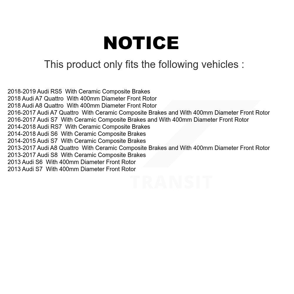 Plaquettes de frein à disque avant en céramique, pour Audi A7 Quattro RS5 A8 RS7 S6 S7 S8 TEC-1781