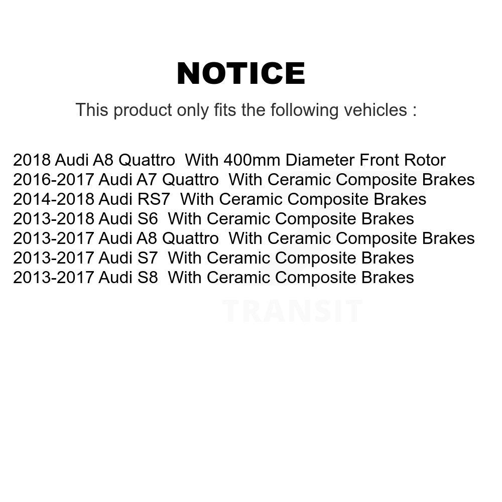 Plaquettes de frein à disque arrière en céramique, pour Audi A7 Quattro A8 S6 RS7 S7 S8 TEC-1785