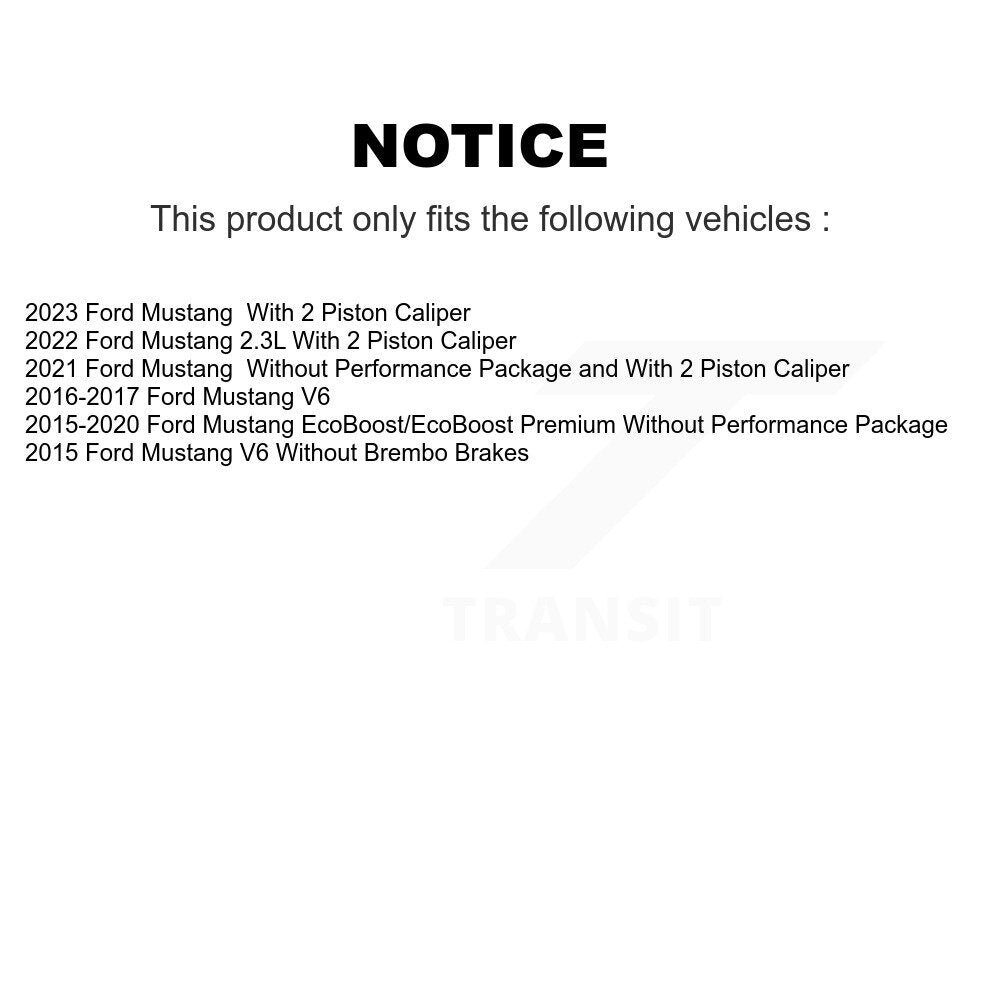 Plaquettes de frein à disque en céramique avant pour Ford Mustang TEC-1791