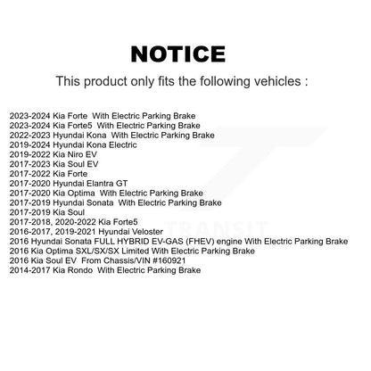 Plaquettes de frein à disque arrière en céramique, pour Hyundai Kia Kona Forte Sonata Soul Electric GT