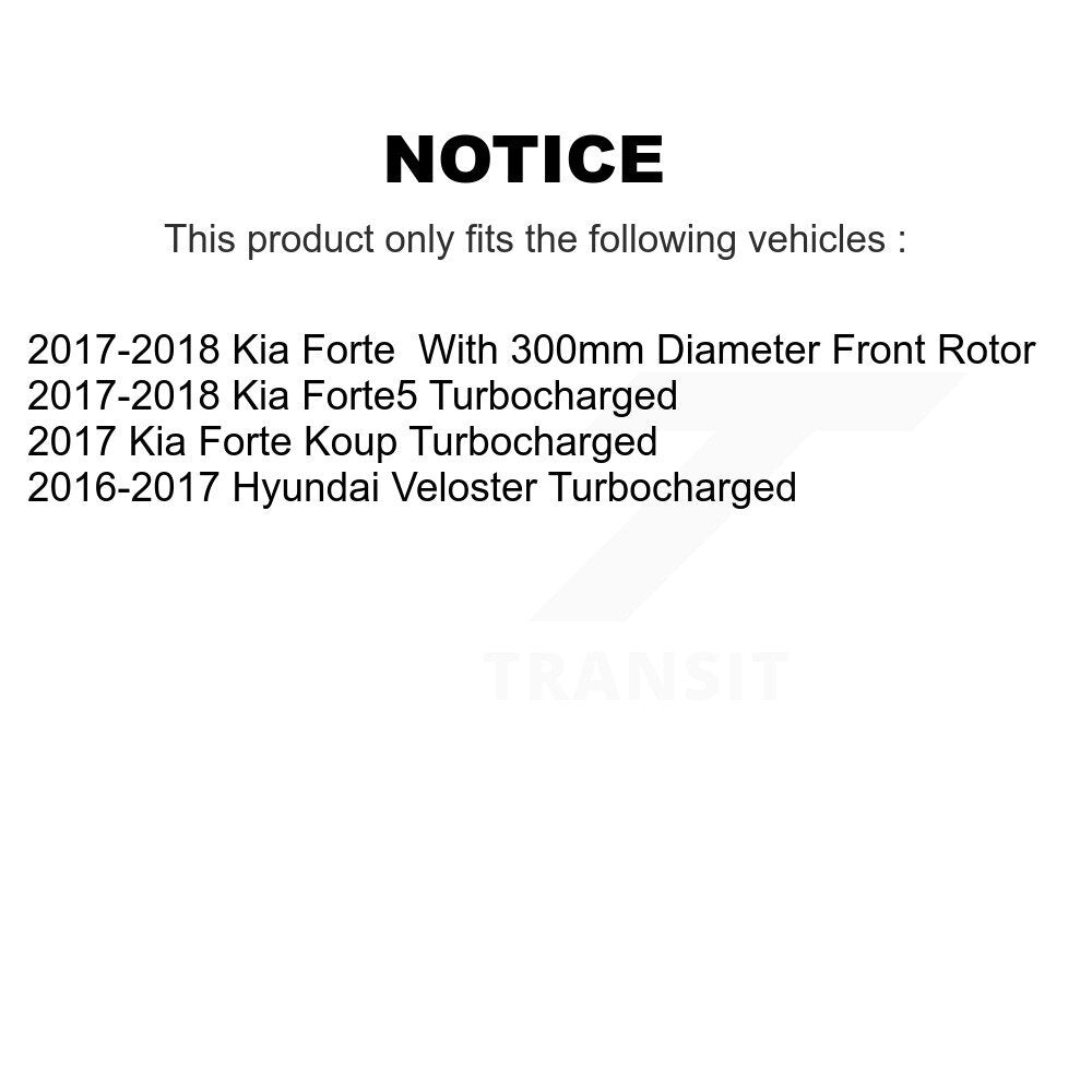 Plaquettes de frein à disque avant en céramique, pour Kia Forte Forte5 Hyundai Veloster TEC-1827