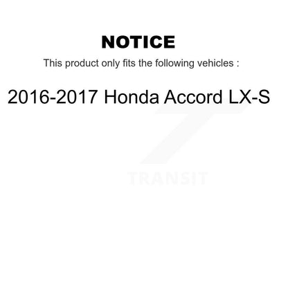 Plaquettes de frein à disque avant en céramique pour Honda Accord LX-S 2016 – 2017 TEC-1860