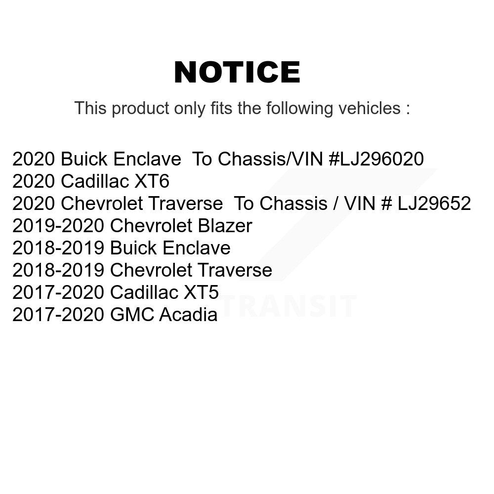 Plaquettes de frein à disque avant en céramique, pour Chevrolet Cadillac XT5 Traverse GMC Acadia XT
