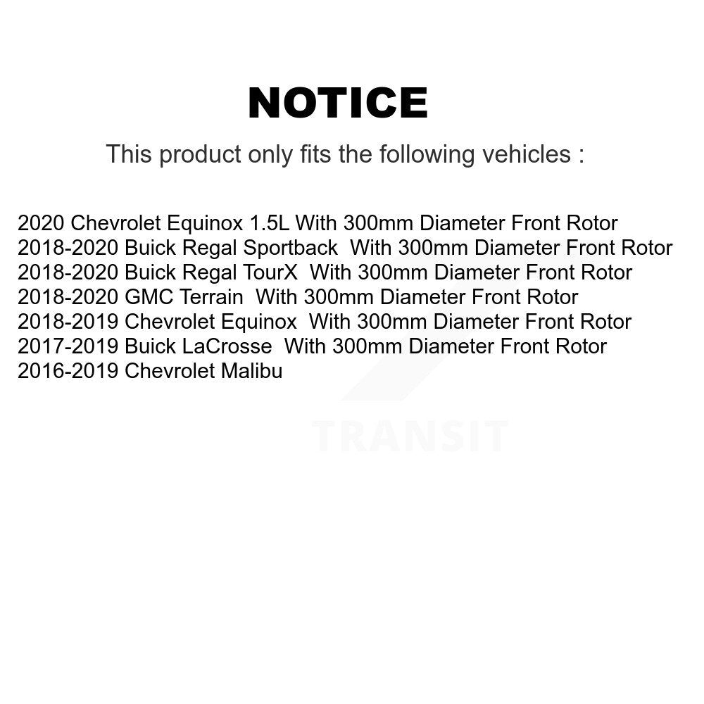 Plaquettes de frein à disque avant en céramique, pour Chevrolet Equinox GMC Terrain Malibu Buick