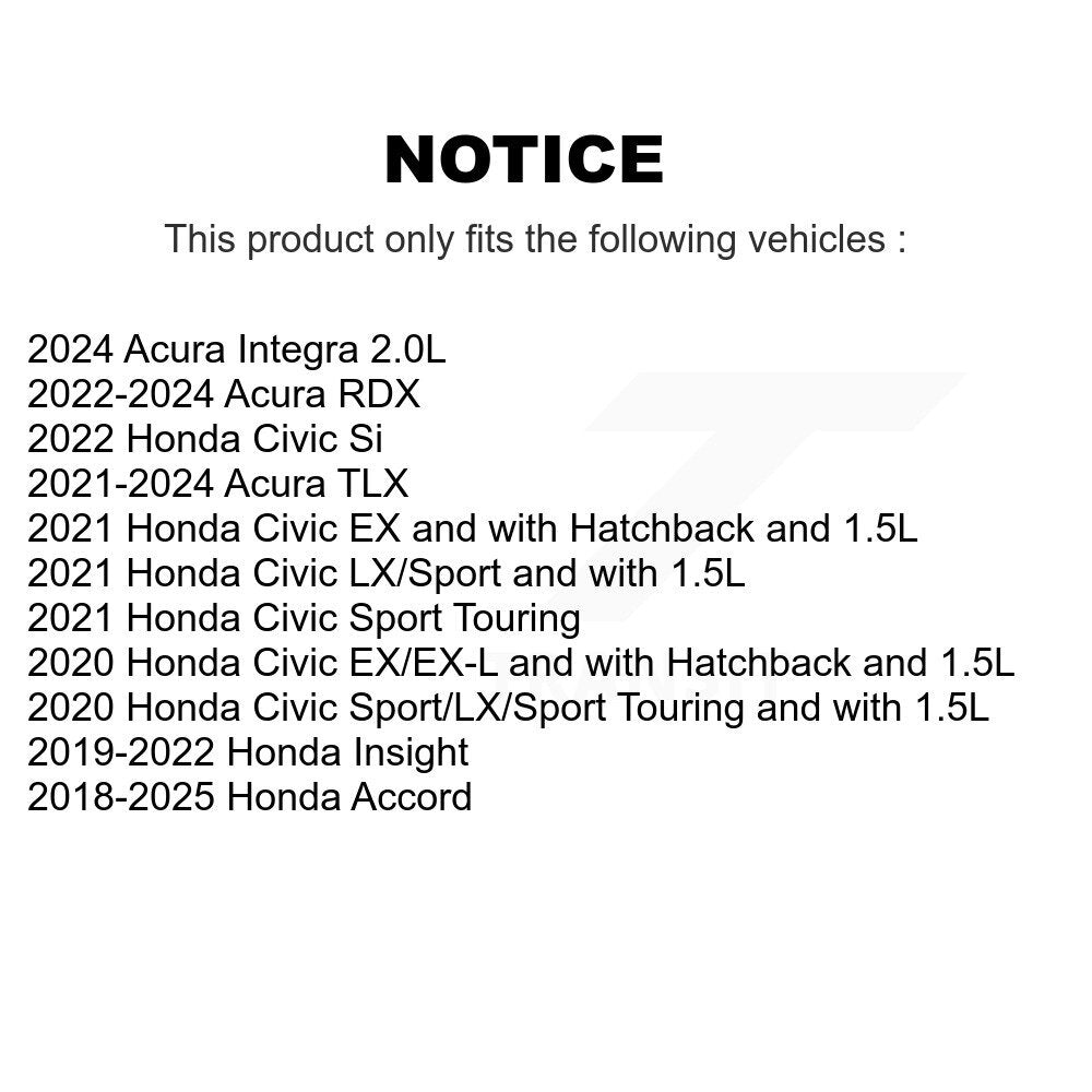 Plaquettes de frein à disque arrière en céramique, pour Honda Civic Accord Acura RDX TLX Insight