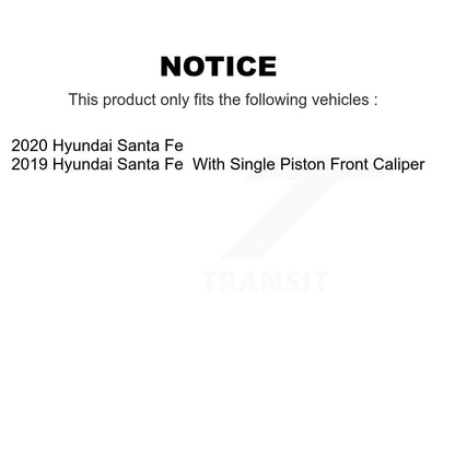 Plaquettes de frein à disque avant en céramique pour Hyundai Santa Fe 2019 – 2020 TEC-2198