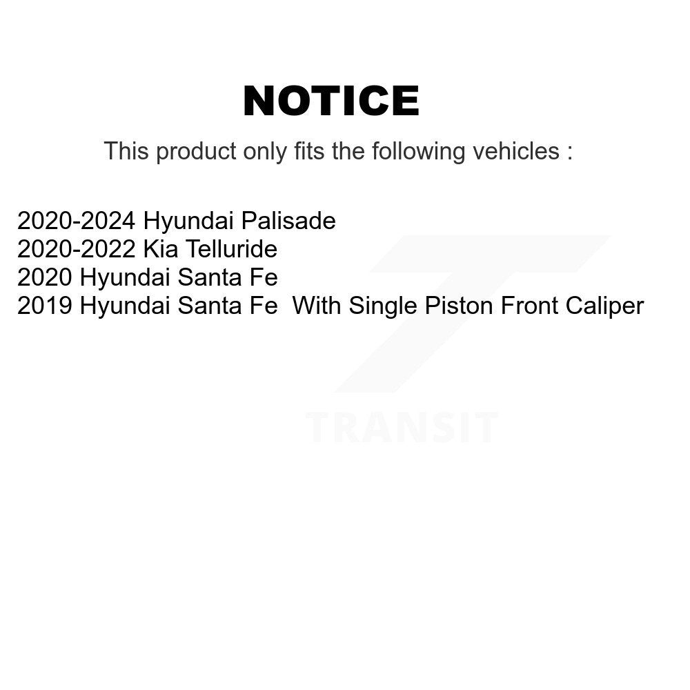 Plaquettes de frein à disque arrière en céramique, pour Hyundai palissade Santa Fe Kia Telluride