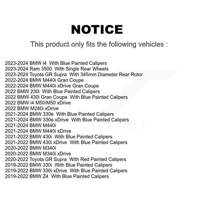 Plaquettes de frein à disque en céramique, pour BMW 330i xDrive Ram 3500 M340i 430i M440i Z4 M240i