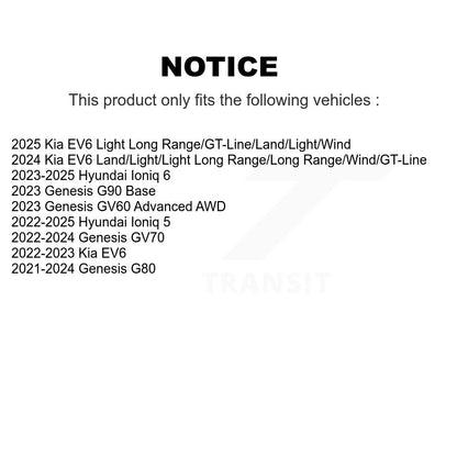 Plaquettes de frein à disque arrière en céramique, pour Hyundai Genesis Ioniq 5 GV70 Kia EV6 6 G80 GV6