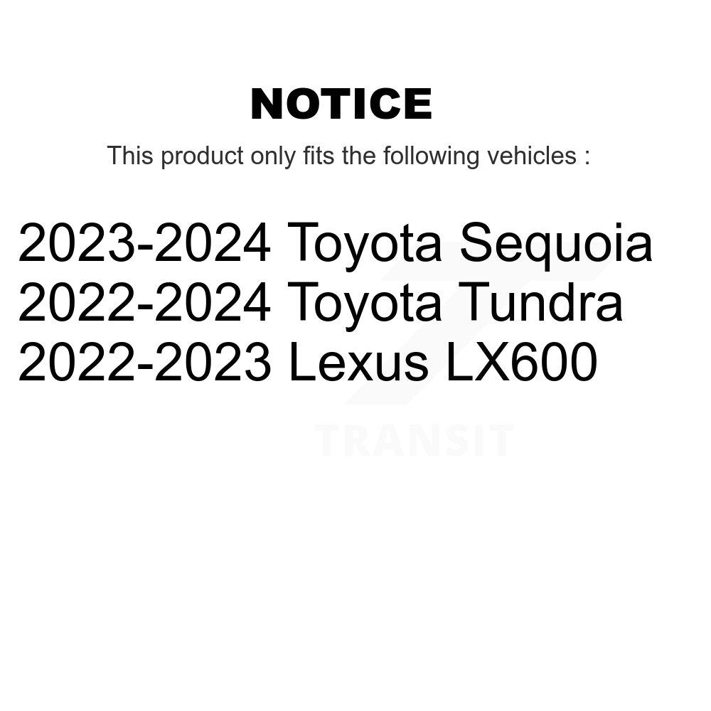Plaquettes de frein à disque en céramique arrière, pour Toyota Tundra Sequoia Lexus LX600 TEC-2439