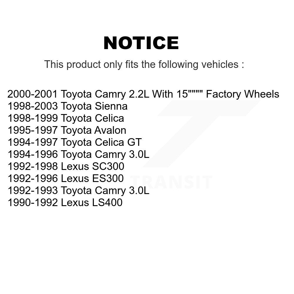 Plaquettes de frein à disque avant en céramique, pour Toyota Camry Sienna Lexus Avalon Celica ES300
