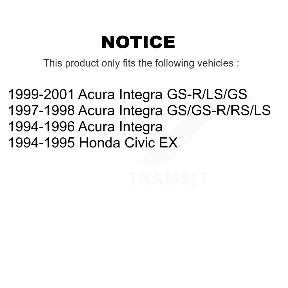 Plaquettes de frein à disque avant en céramique, pour Acura Integra Honda Civic TEC-617