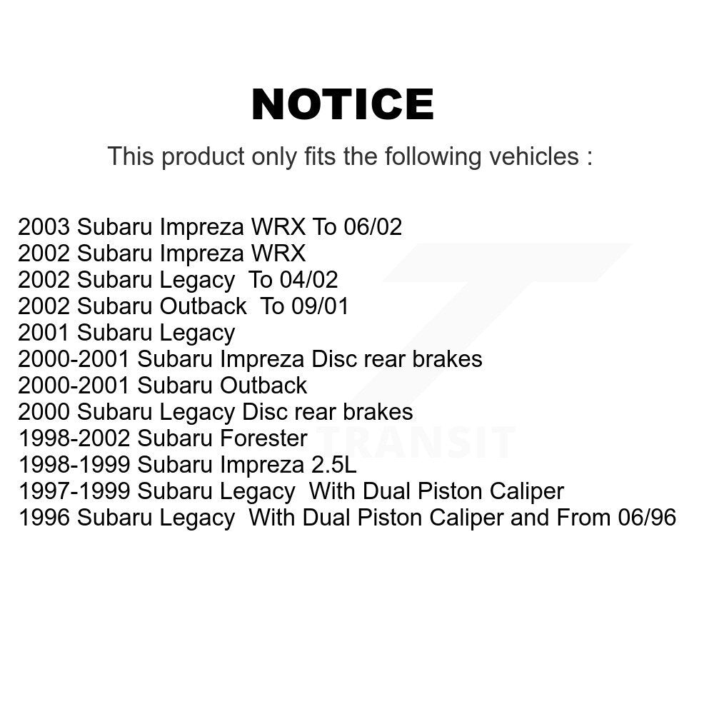 Plaquettes de frein à disque avant en céramique, pour Subaru Impreza Forester Legacy Outback TEC-72