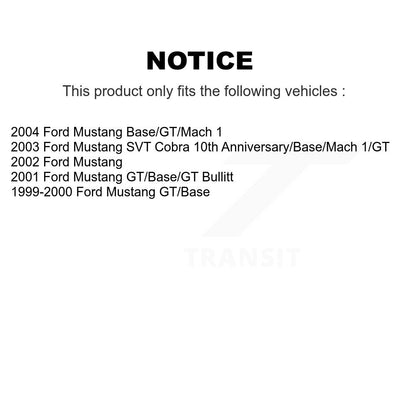 Plaquettes de frein à disque en céramique avant pour Ford Mustang TEC-804