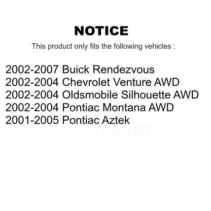 Plaquettes de frein à disque avant en céramique, pour Buick rendez-vous Pontiac Montana Chevrolet