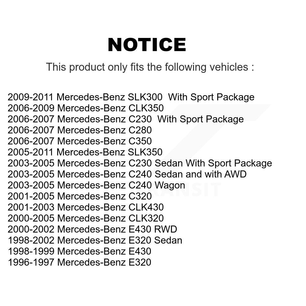 Plaquettes de frein à disque arrière en céramique, pour Mercedes-Benz C230 SLK350 CLK320 E320 C280 C24