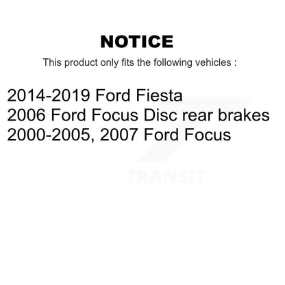 Plaquettes de frein à disque arrière en céramique pour Ford Focus Fiesta TEC-886