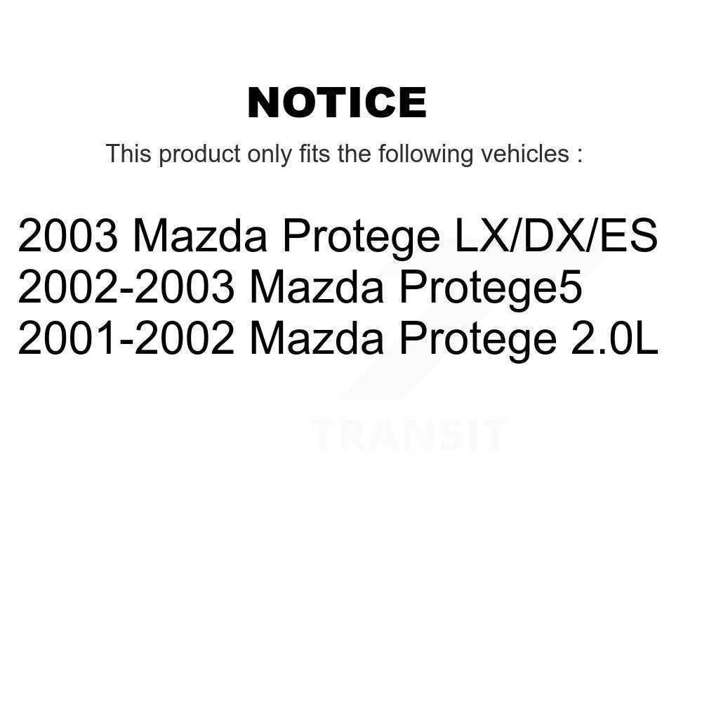 Plaquettes de frein à disque avant en céramique, pour Mazda Protege Protege5 TEC-893