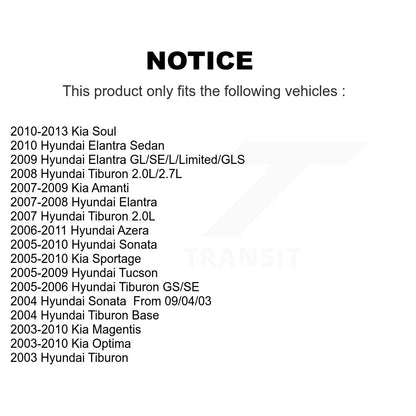 Plaquettes de frein à disque avant en céramique, pour Hyundai Elantra Kia Soul Sonata Tucson Tiburo