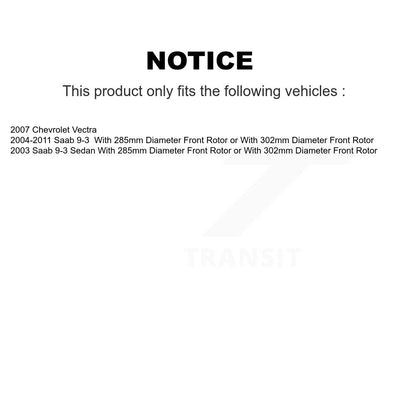 Plaquettes de frein à disque avant en céramique, pour Saab 9-3 Chevrolet Vectra TEC-972