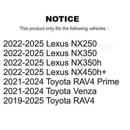 Bras latéral supérieur gauche arrière pour Toyota RAV4 Lexus Prime Venza NX350h NX350 NX250