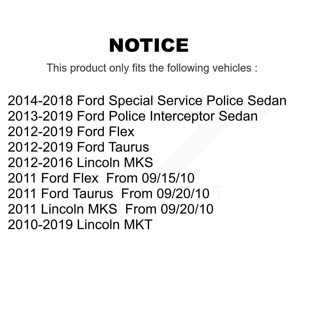 Ensemble de rotule de bras latéral arrière, pour Ford Flex Taurus Police Interceptor MK