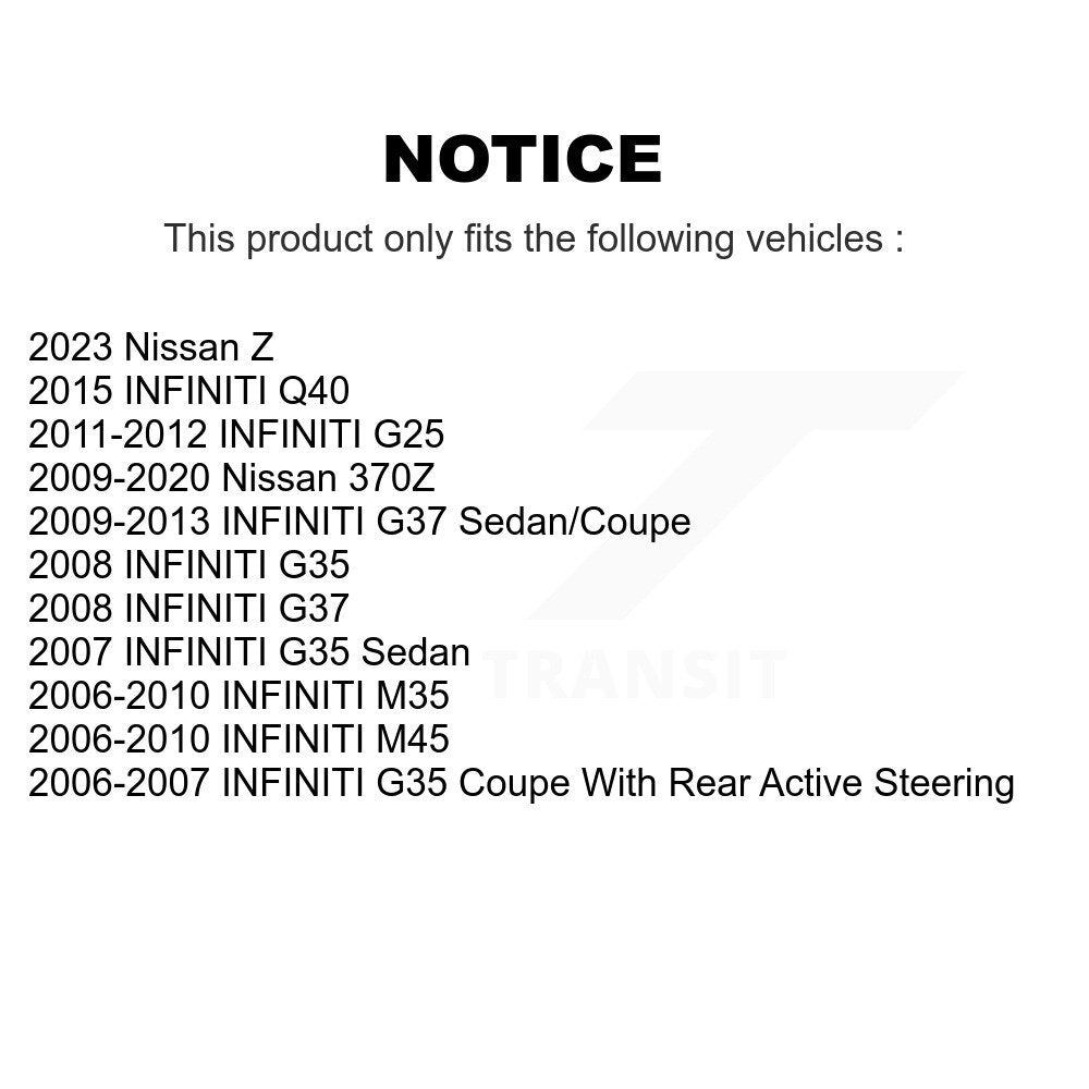 Bras de commande de Suspension avant inférieur arrière, pour INFINITI G37 G35 Nissan 370Z M35