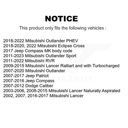 Bras latéral supérieur arrière pour Mitsubishi Jeep Outlander RVR Lancer Patriot Compass