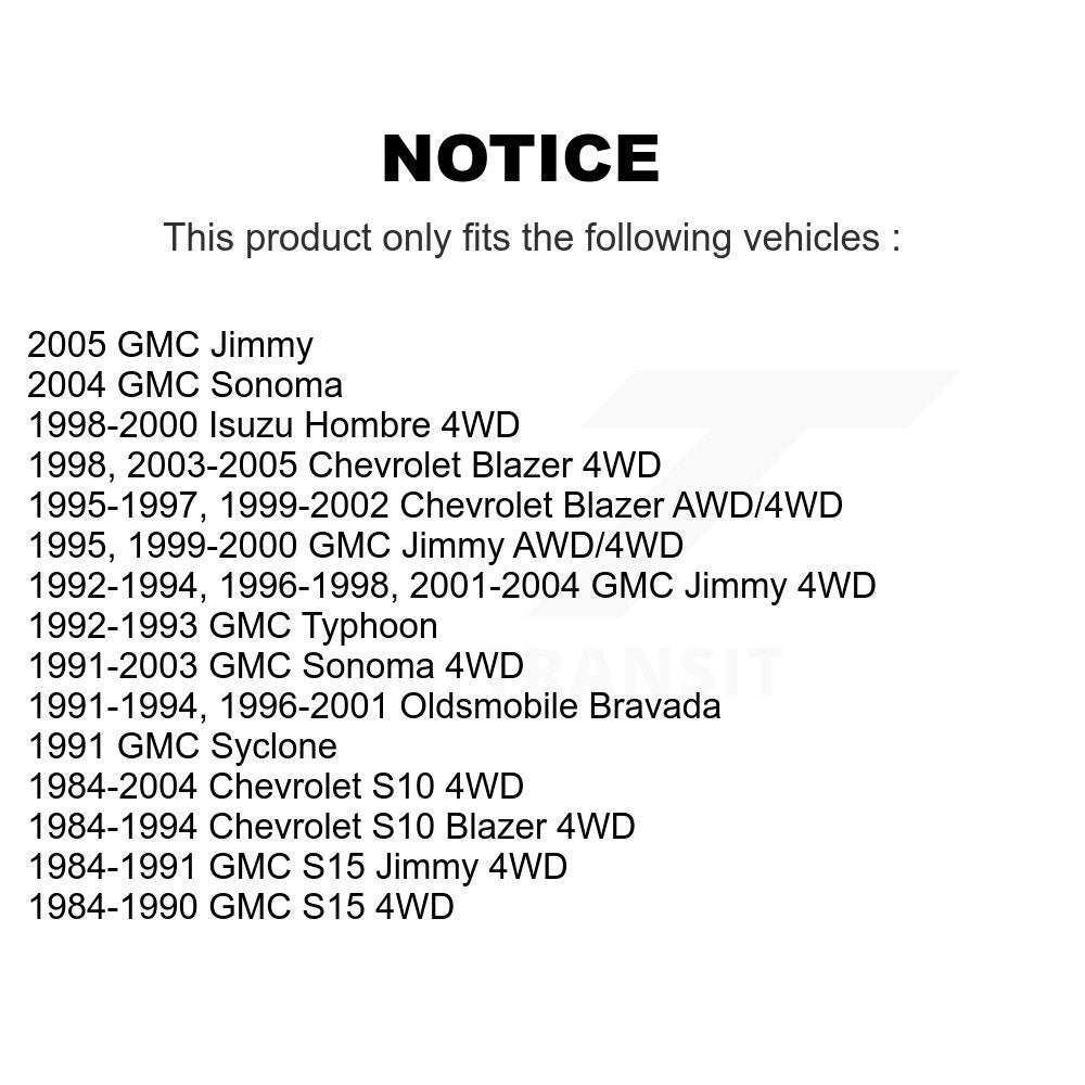 Ensemble de rotule de bras de commande de Suspension supérieure avant gauche pour Chevrolet GMC