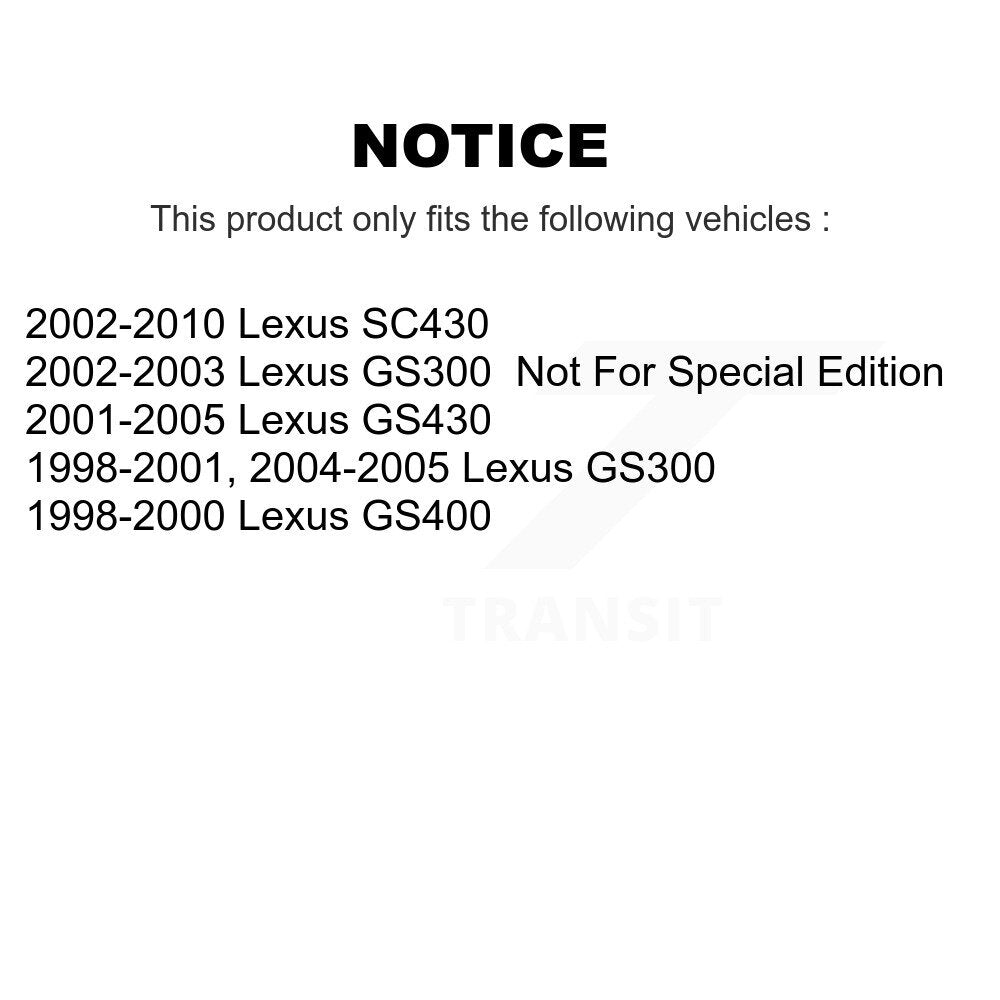 Ensemble de rotule de bras de commande de Suspension supérieure avant droite pour Lexus SC430