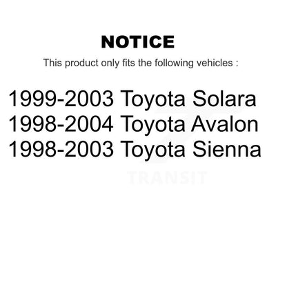 Ensemble de rotule de bras de commande de Suspension inférieure avant droite pour Toyota Sienna