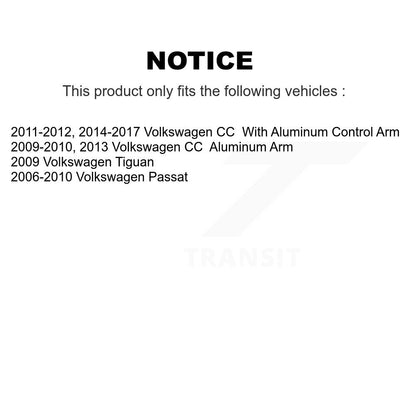 Ensemble de rotule de bras de commande de Suspension inférieur avant gauche pour Volkswagen CC
