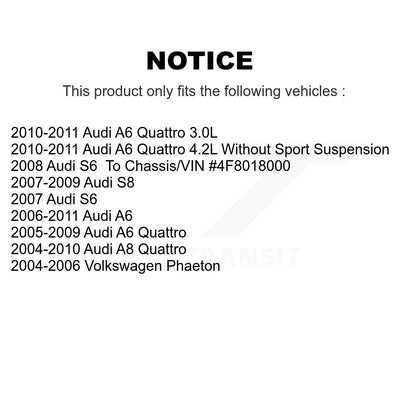 Ensemble de rotule de bras de commande de Suspension supérieure avant droite et arrière pour Audi