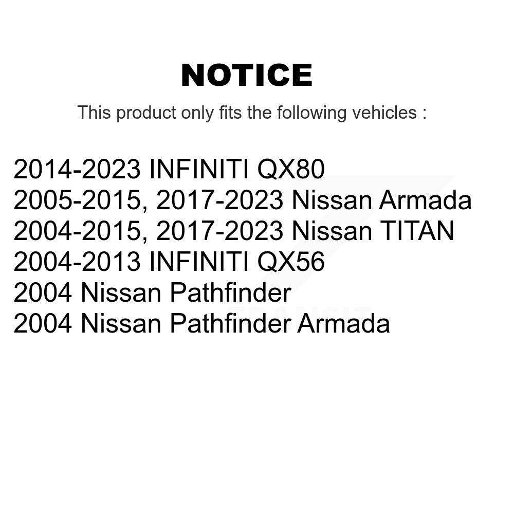 Ensemble de rotule de bras de commande de Suspension supérieure avant droite pour Nissan TITAN