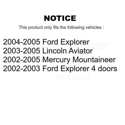 Ensemble de rotule de bras de commande de Suspension supérieure arrière droite pour Ford Explorer