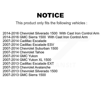 Ensemble de rotule de bras de commande de Suspension inférieur avant droit pour Chevrolet GMC